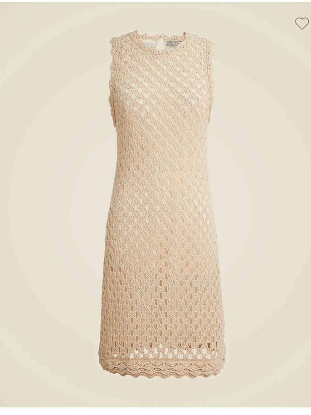 J. Crew Beige Crochet Midi Coverup Dress